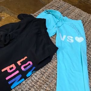 Two pairs of VS sweatpants